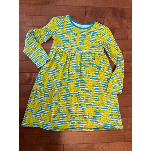 L.L. Bean cotton long sleeved dress bundle of 3 butterfly’s owls aged 8 & 10 - Picture 6 of 11